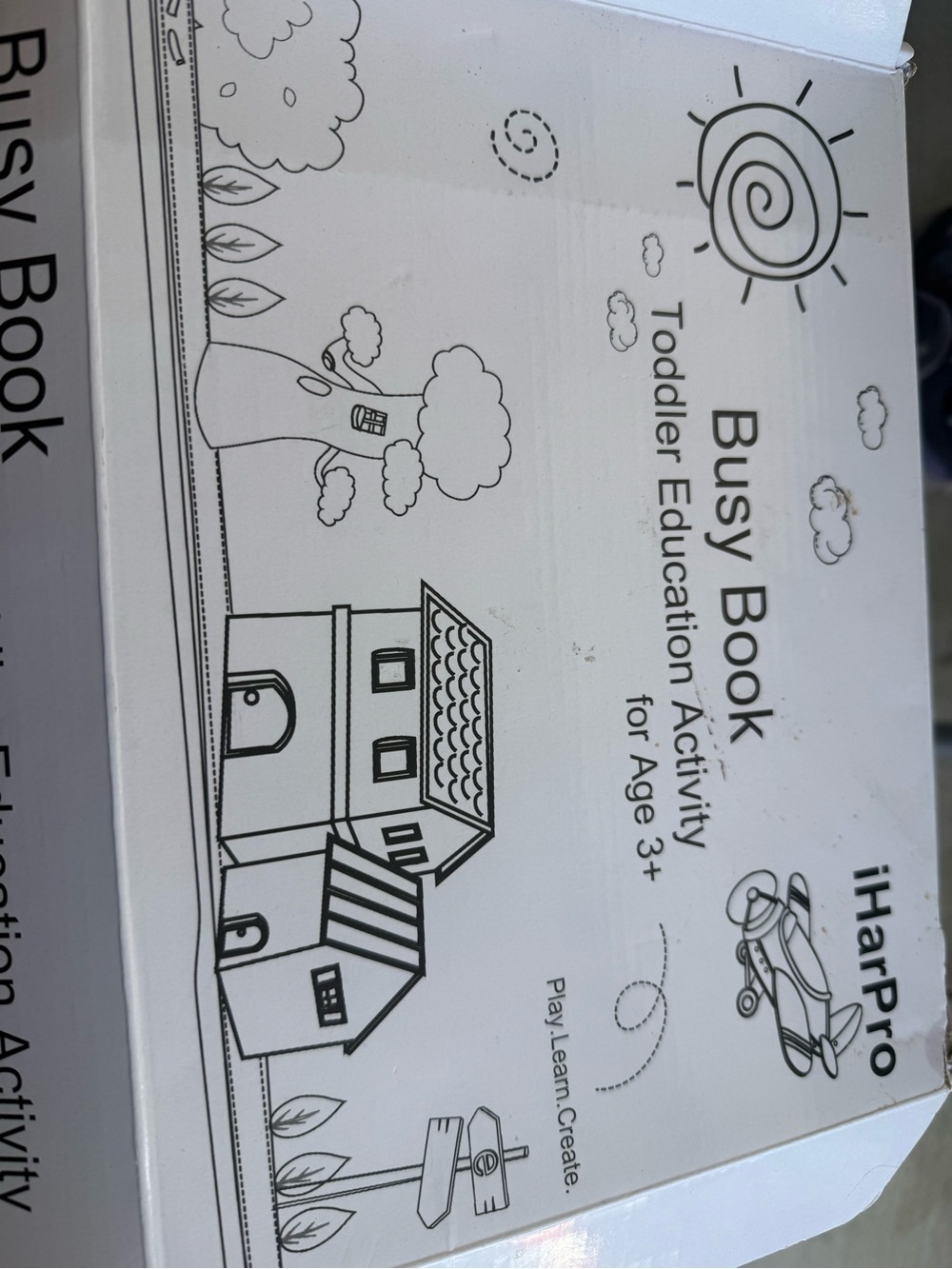 iHarPro Busy Book - White Coloring Activity